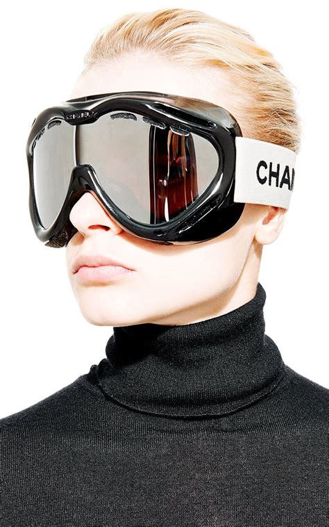 Vintage Chanel Ski Goggles Snow Ski Winter Designer Authentic 